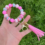 Silicon Beaded Keychain