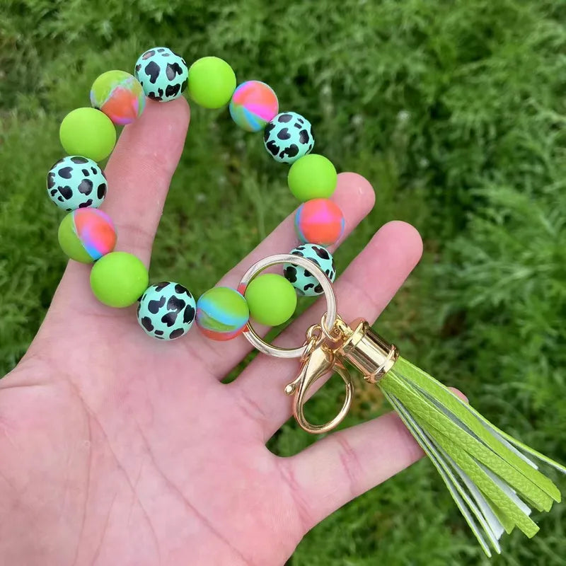 Silicon Beaded Keychain