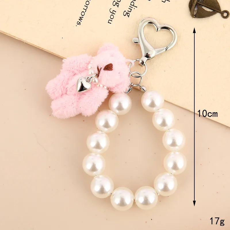 Pearl Bear Keychain