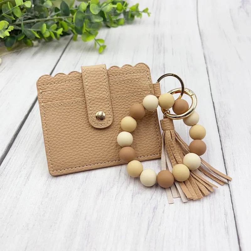 Beaded Flat Wallet