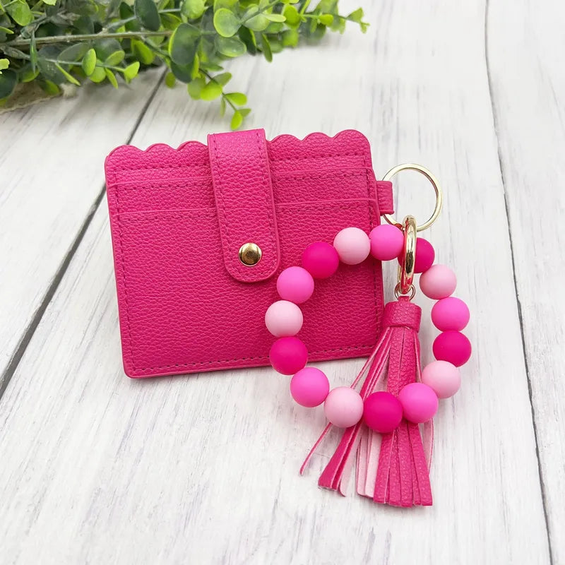 Beaded Flat Wallet