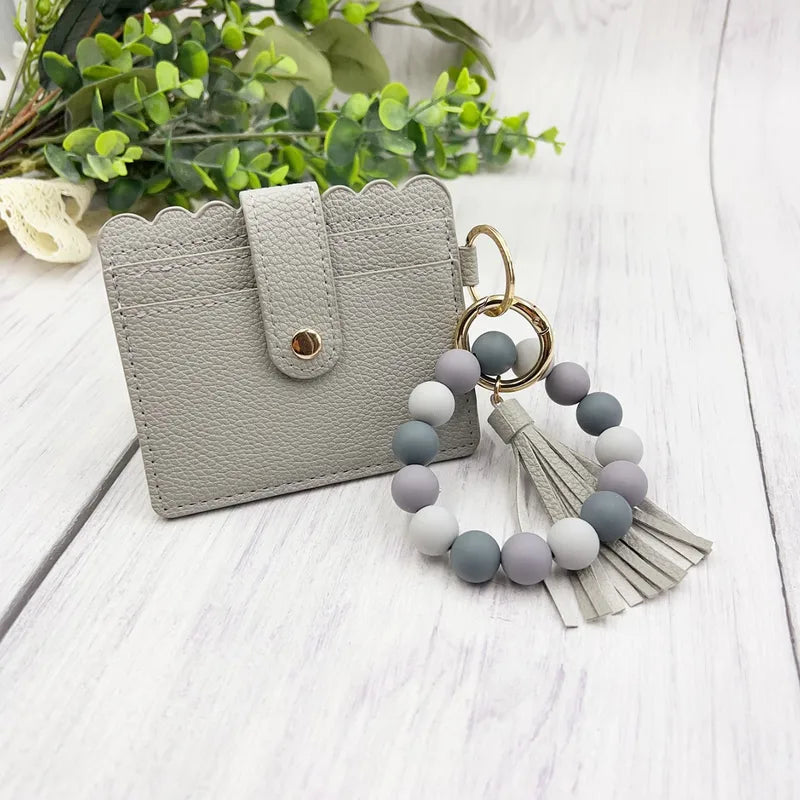 Beaded Flat Wallet