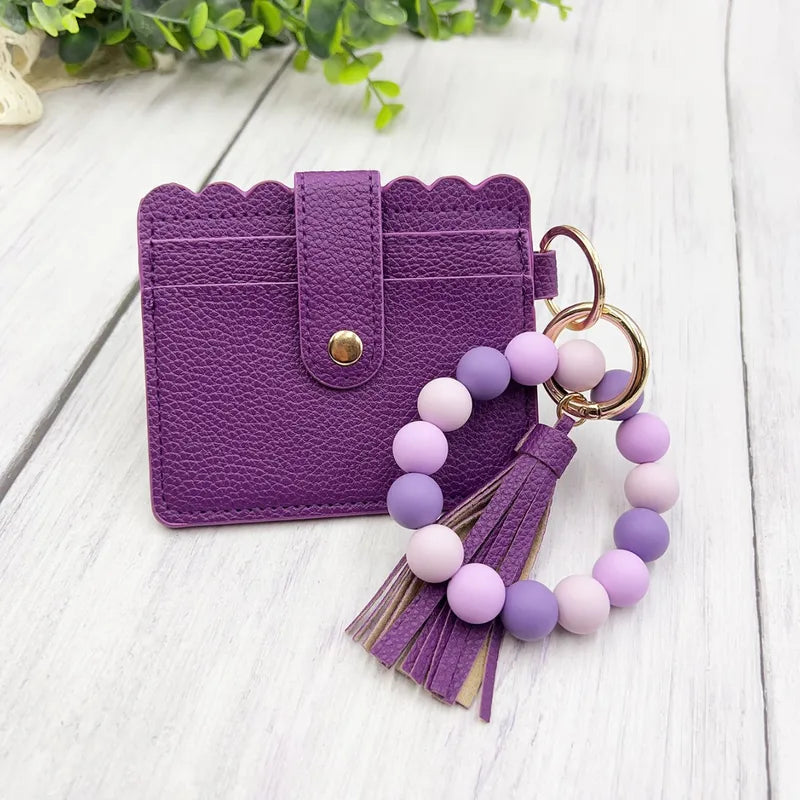 Beaded Flat Wallet