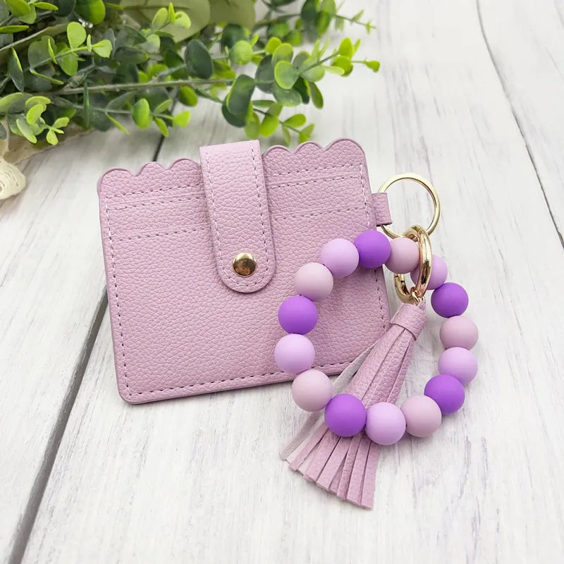 Beaded Flat Wallet