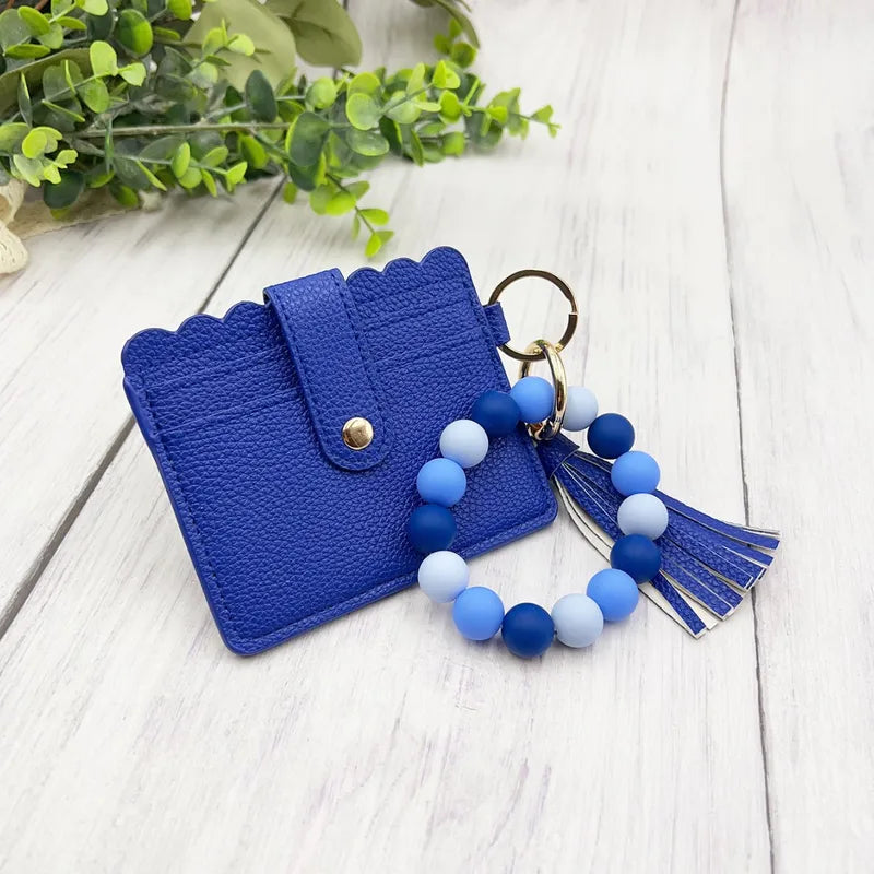 Beaded Flat Wallet
