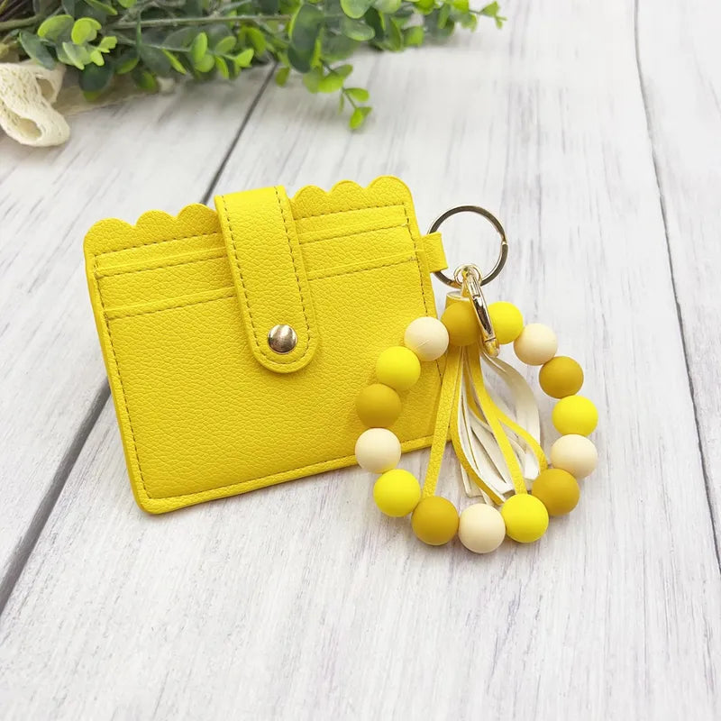 Beaded Flat Wallet