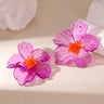 Hawaiian Acrylic Flower Earrings