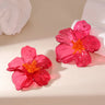 Hawaiian Acrylic Flower Earrings