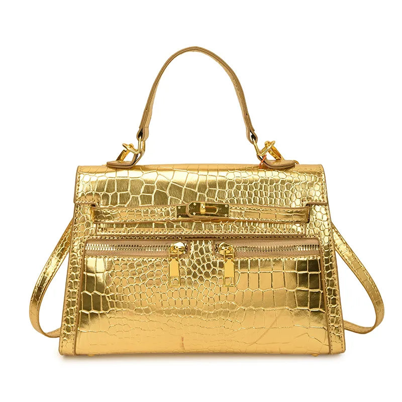 Maudie Croc Berky Crossbody