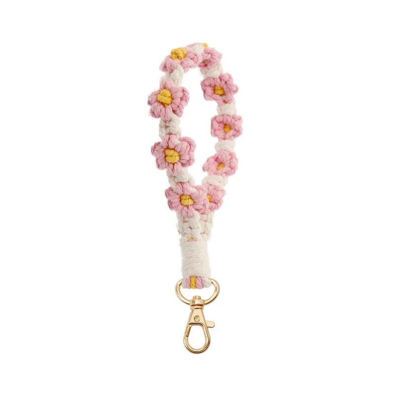 Handcrafted Daisy Mobile Phone Lanyard