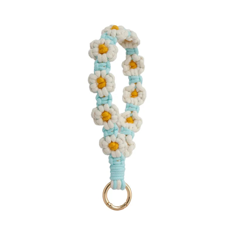Handcrafted Daisy Mobile Phone Lanyard