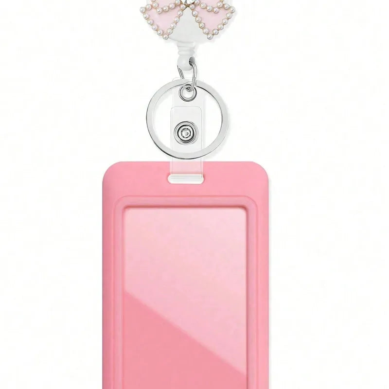 Cute Bow Id Holder