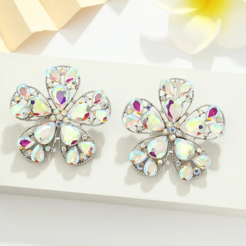 Spring Flower Gem Earrings