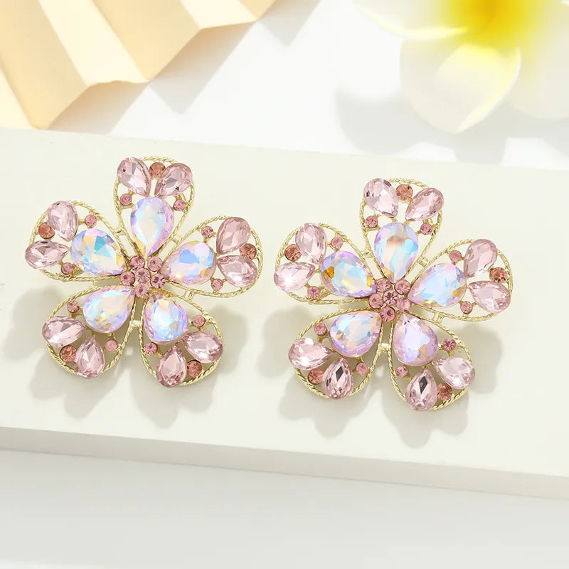 Spring Flower Gem Earrings