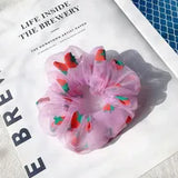 Strawberry Hair Scrunchies