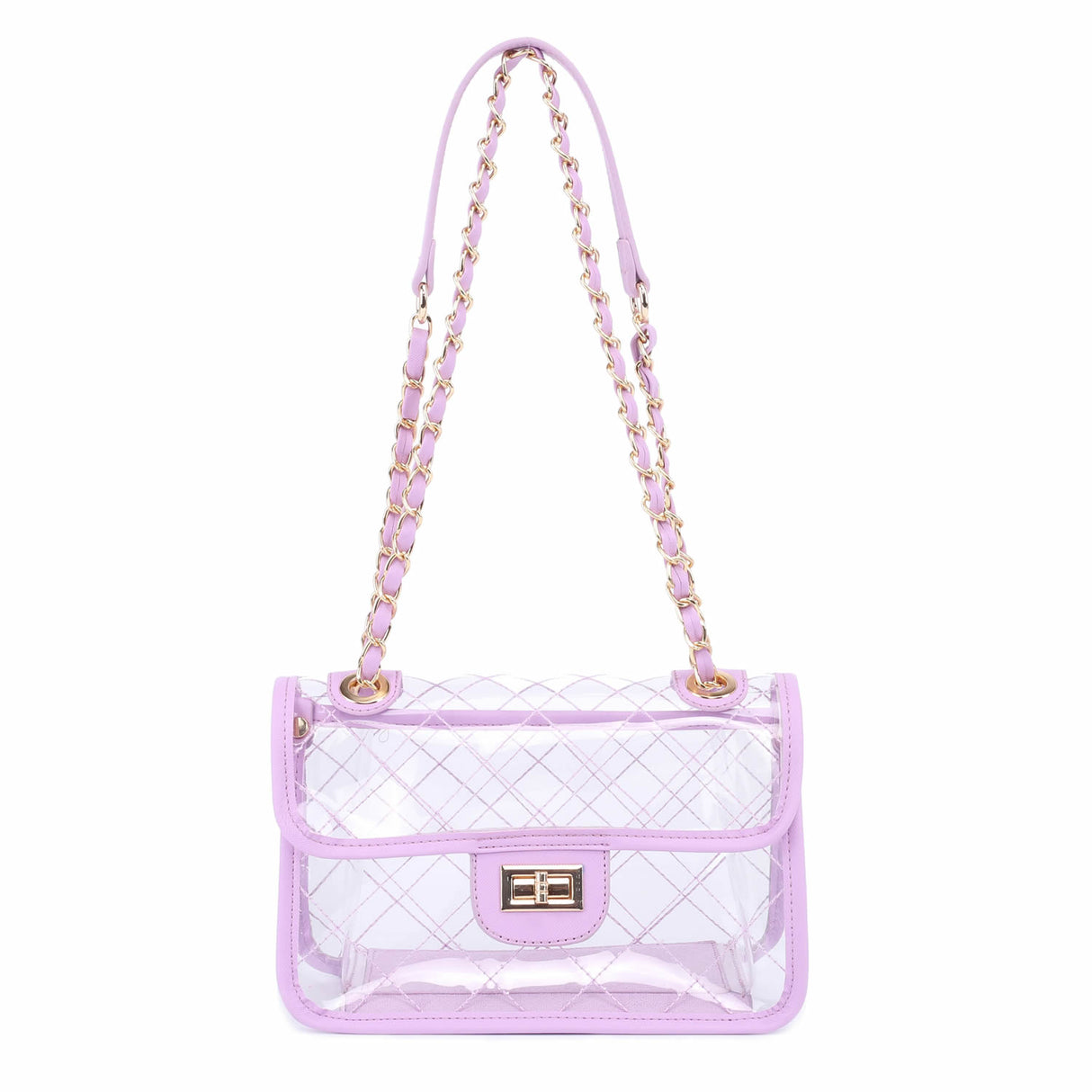 Quilt Transparent 2-in-1 Classic Shoulder Bag