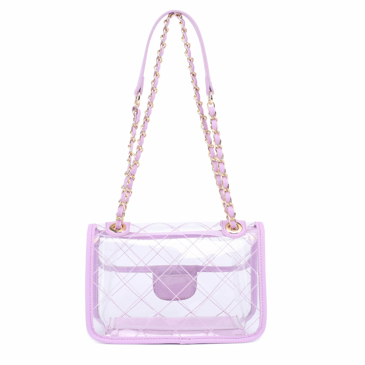 Quilt Transparent 2-in-1 Classic Shoulder Bag