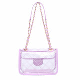 Quilt Transparent 2-in-1 Classic Shoulder Bag