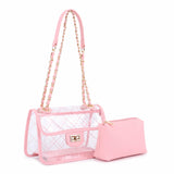 Quilt Transparent 2-in-1 Classic Shoulder Bag