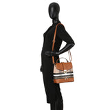 Plaid Check Convertible 2-in-1 Backpack