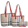 Sasha Plaid 3-in-1 Shopper Set