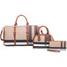 Plaid Check 3-in-1 Duffle Satchel Set