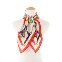 Chain Design Silk Scarf