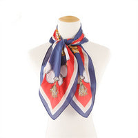 Chain Design Silk Scarf