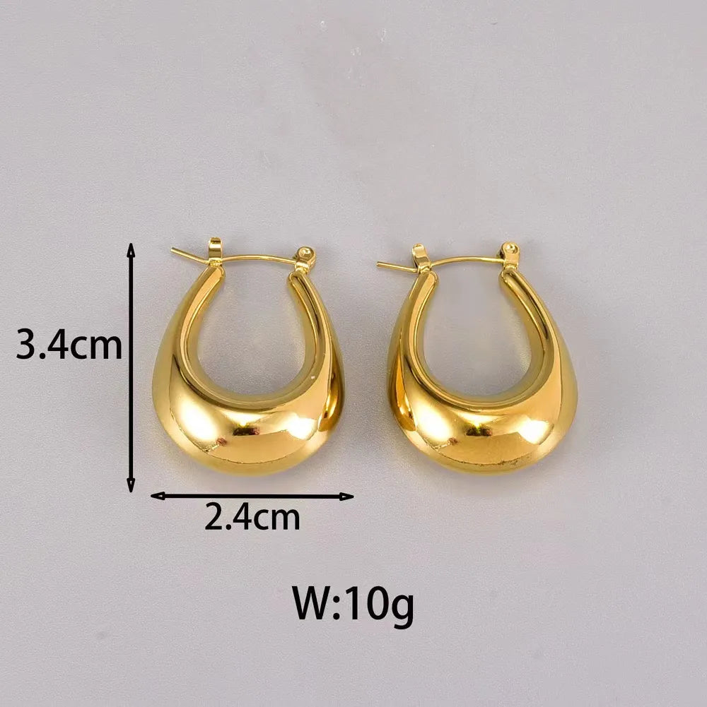 Selena Gold Hoops