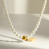 Simple White Pearl Necklace