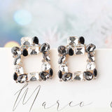 Bohemian Square Gem Earrings