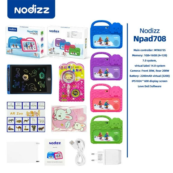 Nodizz Npad708 Kids Study Tablet