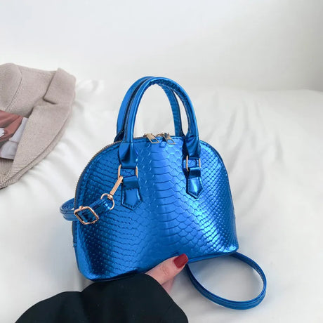 CROC Metallic Handbag