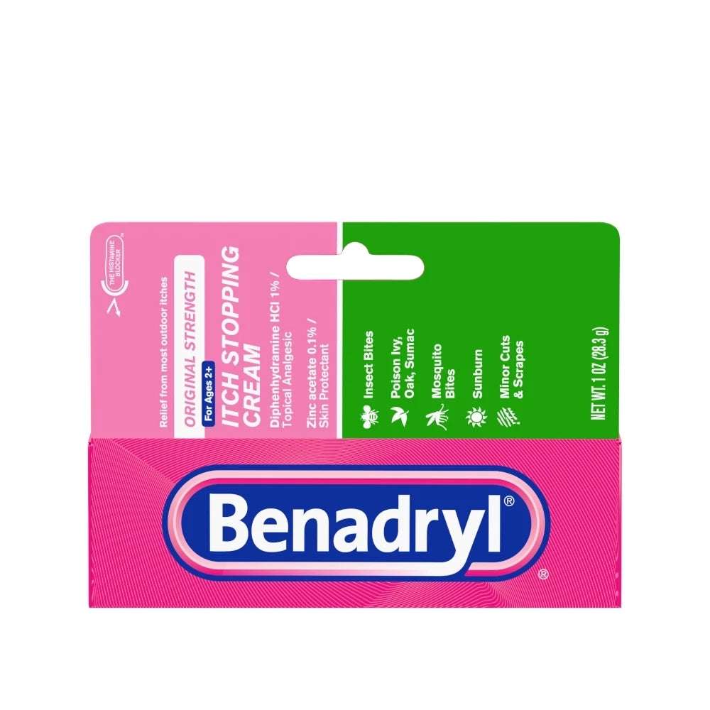 Original Strength BENADRYL® Itch Stopping Cream Topical Analgesic for Skin Relief