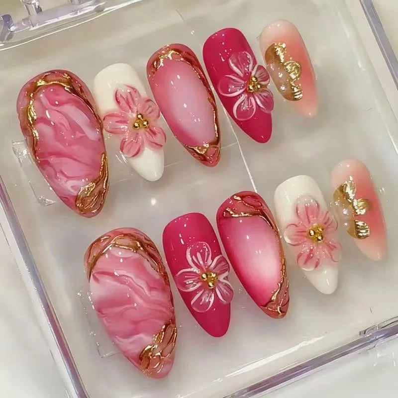 Sweet Flowers Press-On Nails