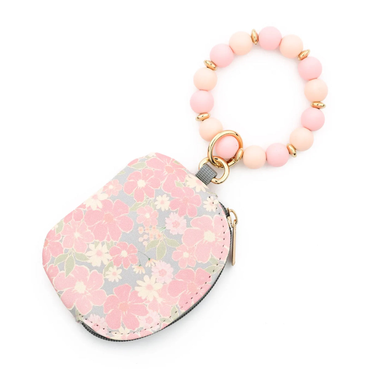 Floral Beaded Coin Pouch