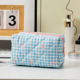 Gingham Square Makeup Bags & Storage