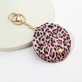Leopard Print Mirror Keychain