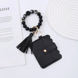 Daisy Beaded Flat Wallet