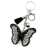 Rhinestone Butterfly Keychain