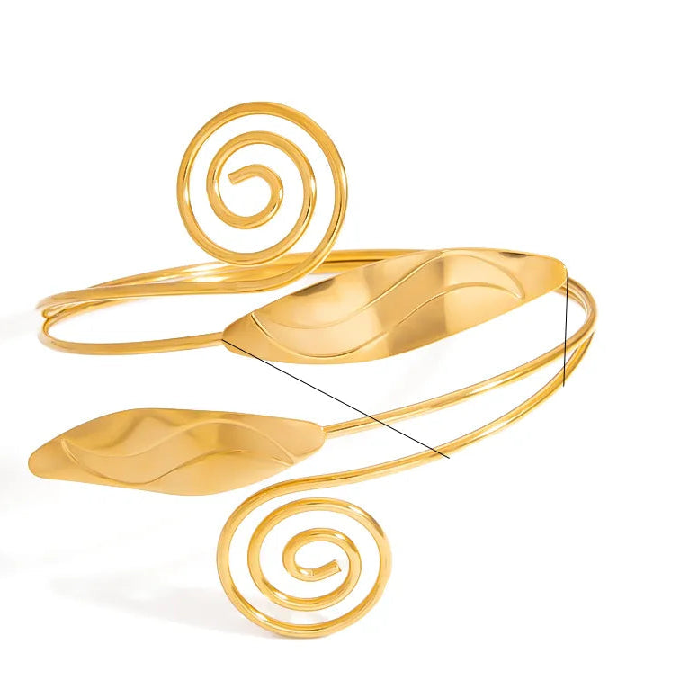 Swirl Gold Arm Cuff