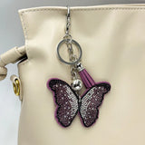 Rhinestone Butterfly Keychain