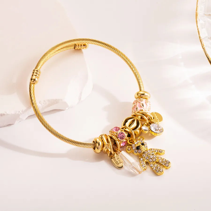 Diva Gold Charm Bracelet