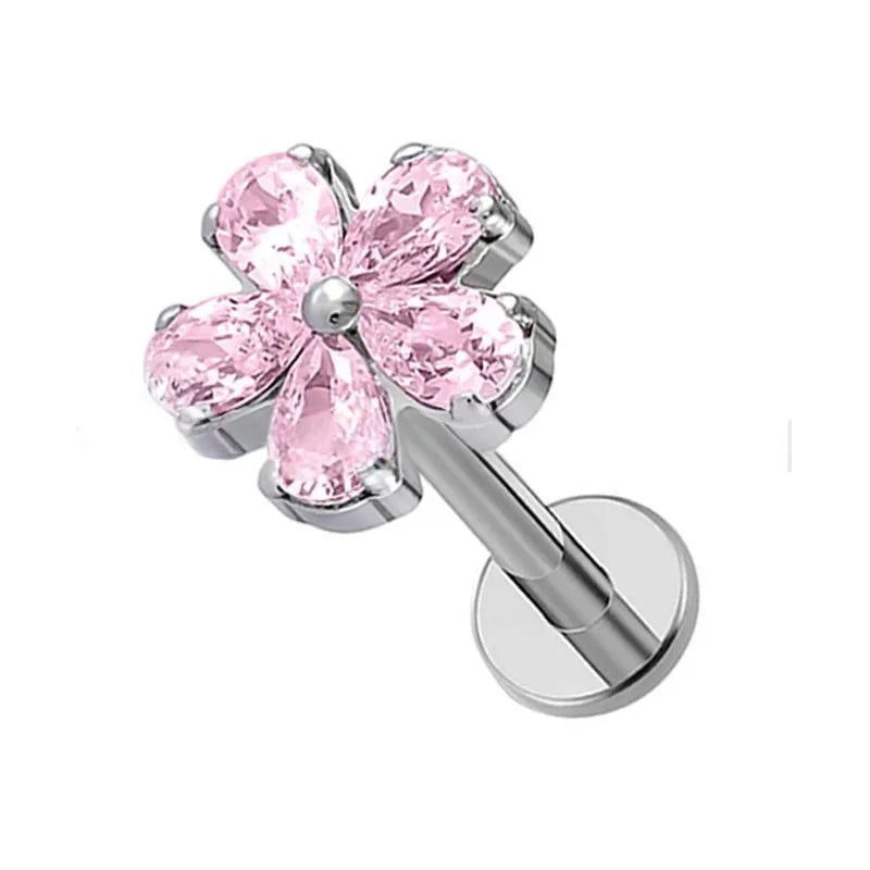 Petal Flower Flat Back Earring
