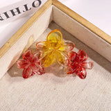 Tri Flower Claw Clip
