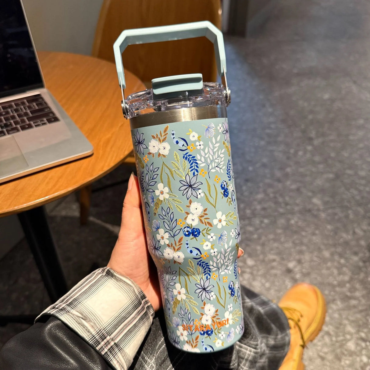 Floral Stainless Steel 30oz Tumbler
