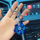 Crystal Flower Keychain
