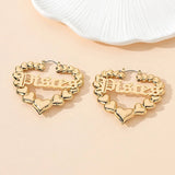 Zodiac Gold Bamboo Style Hoops