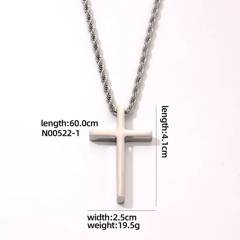 Stainless Steel Cross Necklace