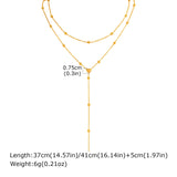 'Y' Shaped  Layered Necklace